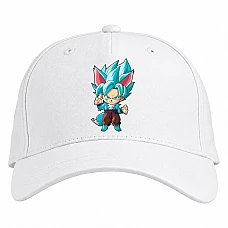 Baseball cap with Print Dragon Ball Neko Hero - white