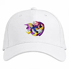 Baseball cap with Print Dragon Ball Pink Monster - white