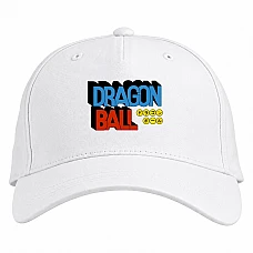 Baseball cap with Print Dragon Ball Logo - white