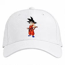 Baseball cap with Print Dragon Ball Gokuu Son Hero - white