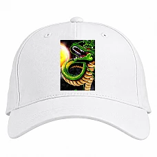Baseball cap with Print Dragon Ball Dragon - white