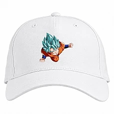 Baseball cap with Print Dragon Ball Flying Hero - white