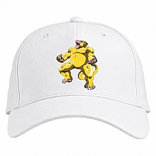 Baseball cap with Print Dragon Ball Yellow Monster - white