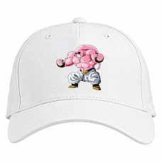Baseball cap with Print Dragon Ball Pink Monster Hero - white