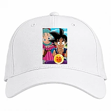 Baseball cap with Print Dragon Ball Cute Heroes - white