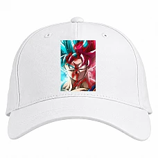 Baseball cap with Print Dragon Ball Power - white
