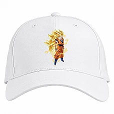 Baseball cap with Print Dragon Ball Hero Power - white