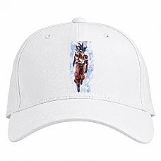 Baseball cap with Print Dragon Ball Main Character - white