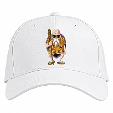 Baseball cap with Print Dragon Ball Muten-Roshi - white