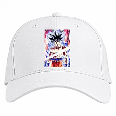 Baseball cap with Print Dragon Ball Gokuu Power Hero - white