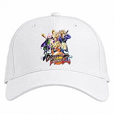 Baseball cap with Print Dragon Ball Fighters - white