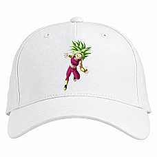Baseball cap with Print Dragon Ball Power Girl - white