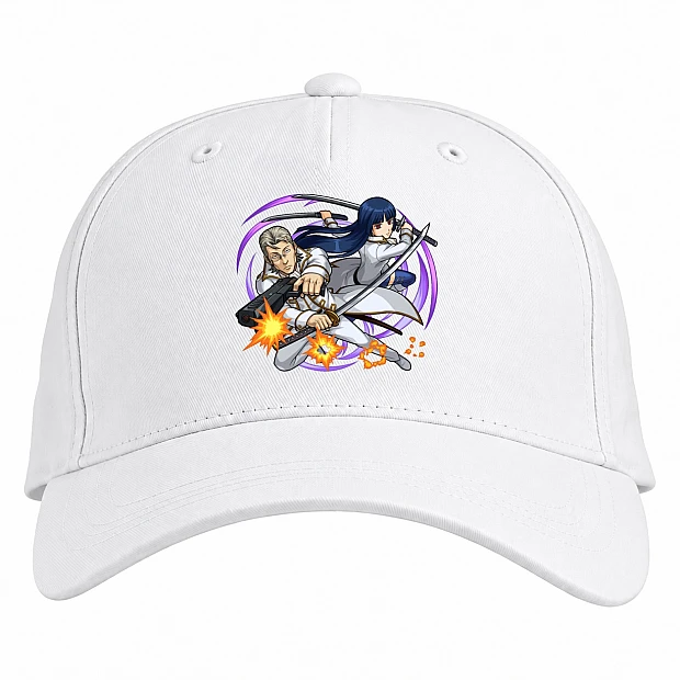 Baseball cap with Print Gintama Heroes - white