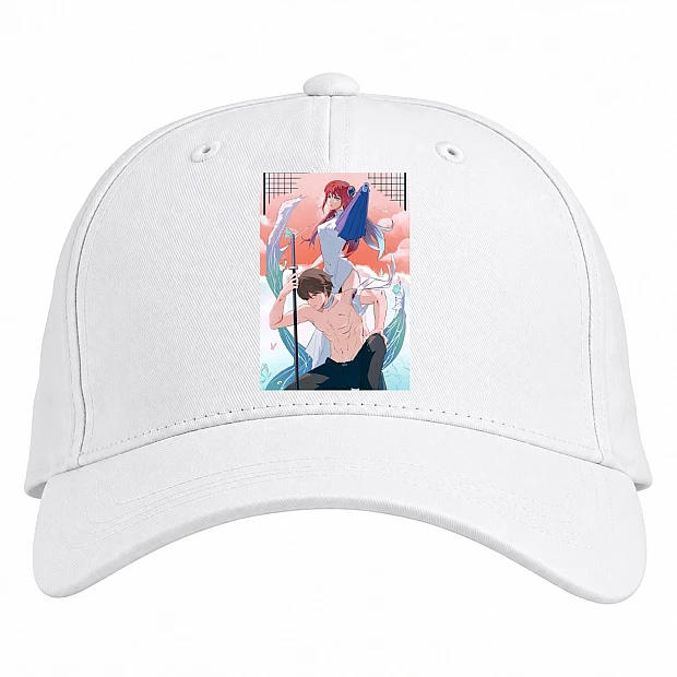 Baseball cap with Print Gintama Art Edition - white