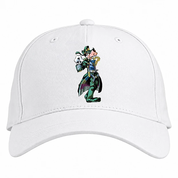 Baseball cap with Print Jojo Bizarre Adventure Goofy - white