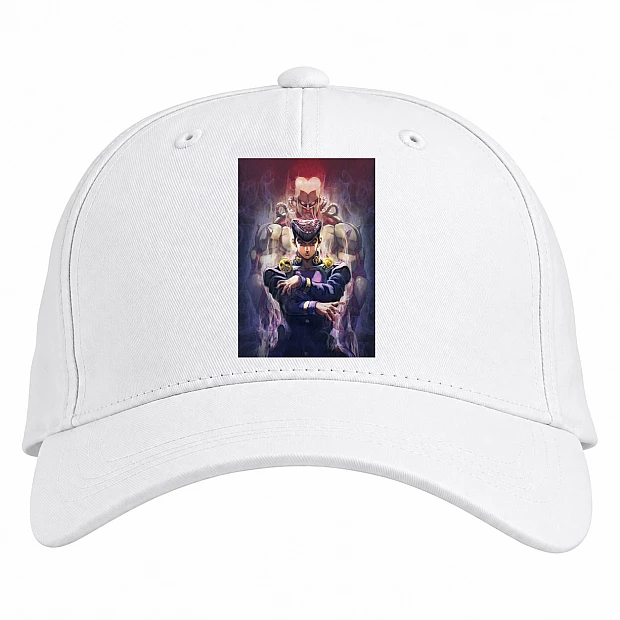 Baseball cap with Print Jojo Bizarre Adventure Art Version - white