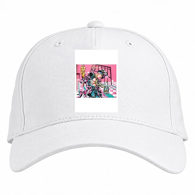 Baseball cap with Print Jojo Bizarre Adventure Art Print - white