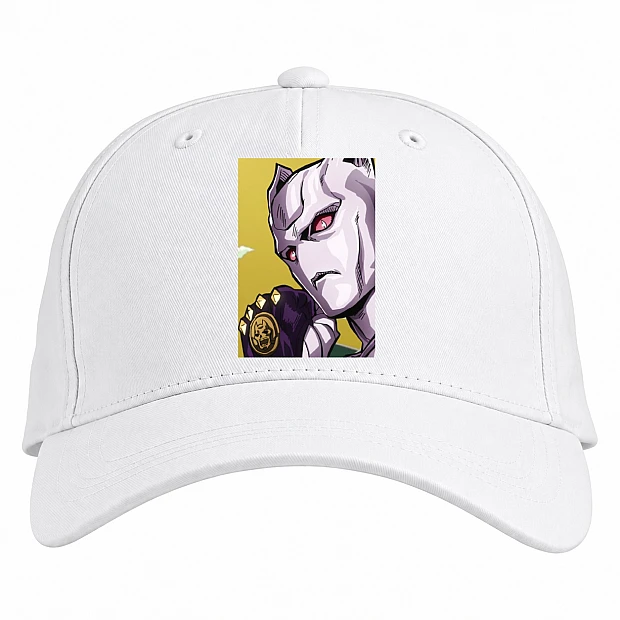 Baseball cap with Print Jojo Bizarre Adventure Killer Queen Hero - white
