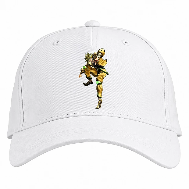 Baseball cap with Print Jojo Bizarre Adventure Hero Style - white