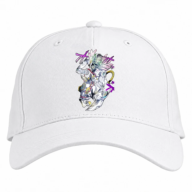 Baseball cap with Print Jojo Bizarre Adventure Monster Print - white