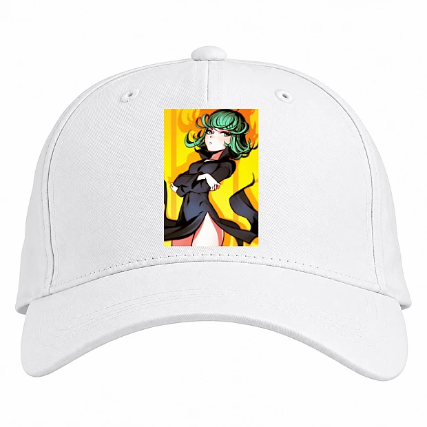 Baseball cap with Print One-Punch Man Toho Nakamura Hero - white