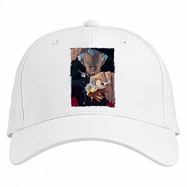 Baseball cap with Print One-Punch Man Print - white