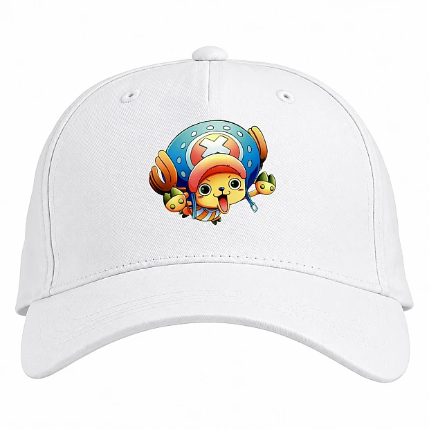 Baseball cap with Print One Piece Tony Chopper - white