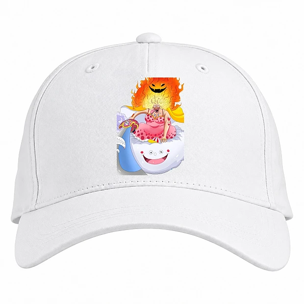 Baseball cap with Print One Piece Charlotte Linlin Hero - white