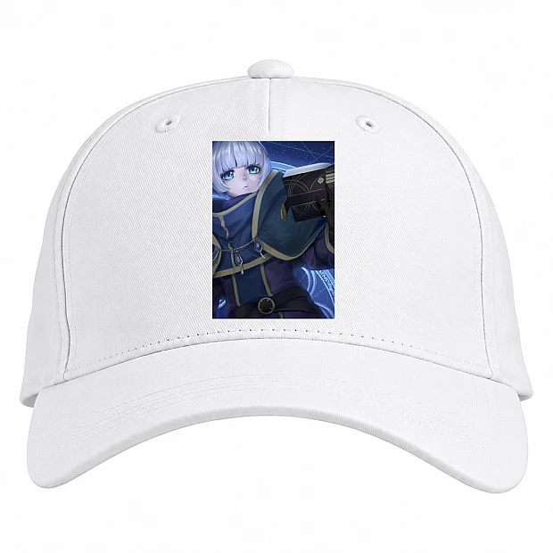 Baseball cap with Print Re Creators Girl Hero - white