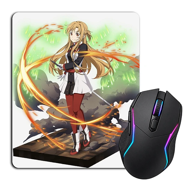 Mouse pad with print Sword Art Online Asuna Fighter