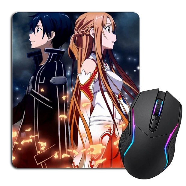 Mouse pad with print Sword Art Online Kirito And Asuna