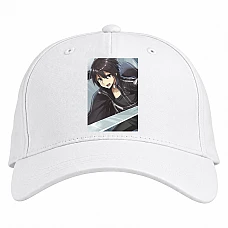 Baseball cap with Print Sword Art Online Kirito Hero - white