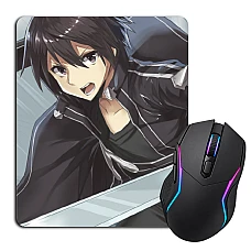 Mouse pad with print Sword Art Online Kirito Hero