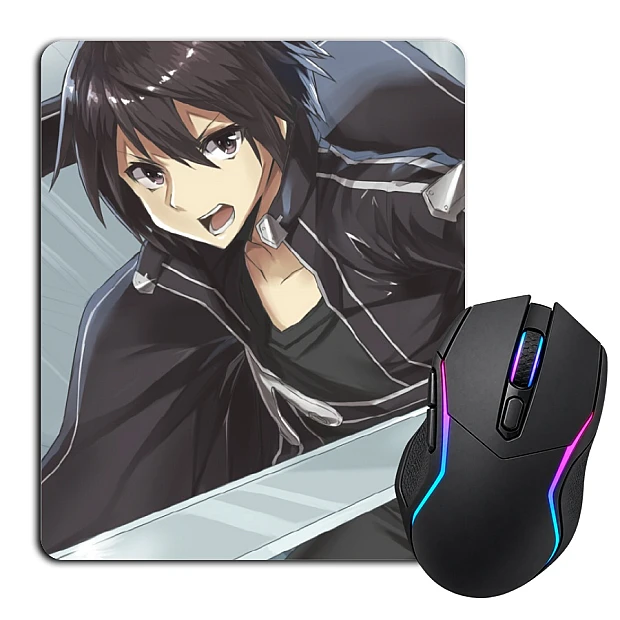 Mouse pad with print Sword Art Online Kirito Hero