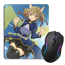 Mouse pad with print Sword Art Online Zerochan Hero