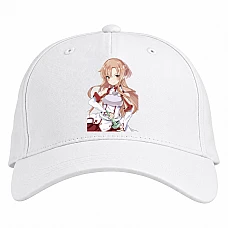 Baseball cap with Print Sword Art Online Asuna Girl Hero - white