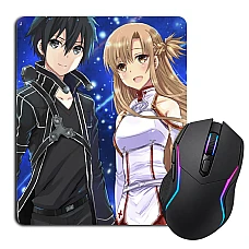 Mouse pad with print Sword Art Online Love Heroes