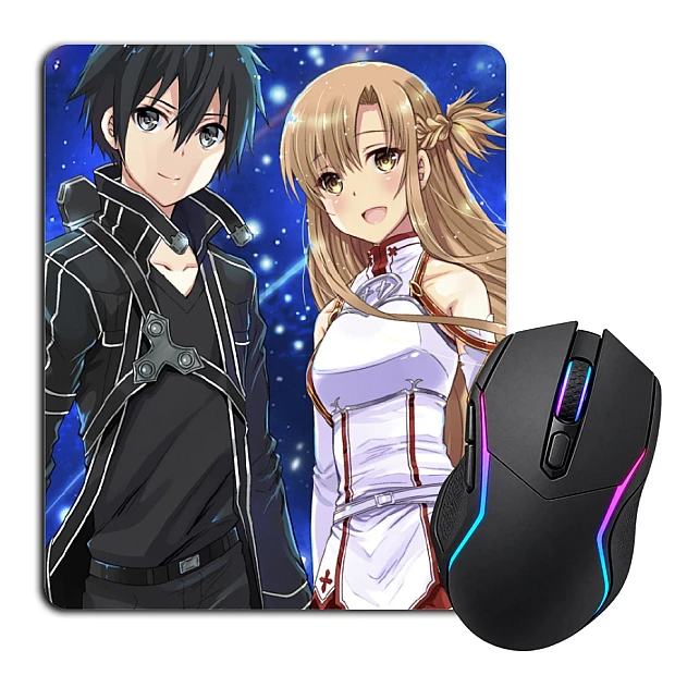 Mouse pad with print Sword Art Online Love Heroes