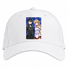 Baseball cap with Print Sword Art Online Love Heroes - white