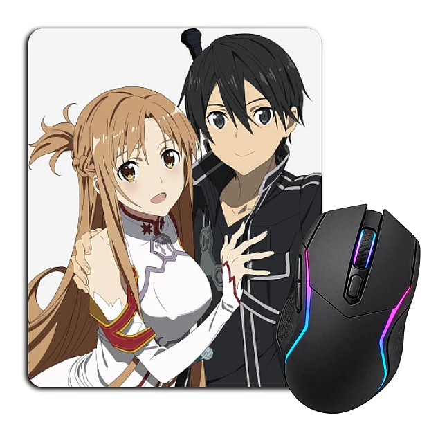 Mouse pad with print Sword Art Online Kazuto Kirigaya With Asuna