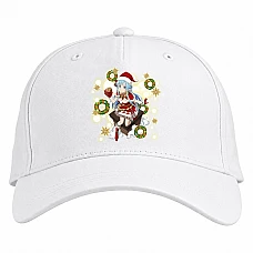 Baseball cap with Print Sword Art Online Christmas Girl - white