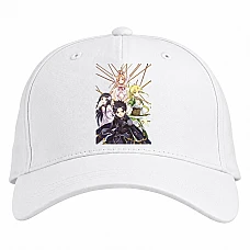 Baseball cap with Print Sword Art Online Main Heroes - white