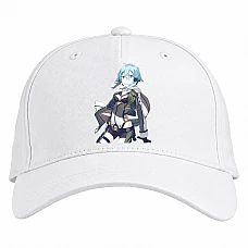 Baseball cap with Print Sword Art Online Fighter Hero Girl - white