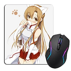 Mouse pad with print Sword Art Online Asuna Neko Hero