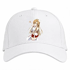 Baseball cap with Print Sword Art Online Asuna Neko Hero - white