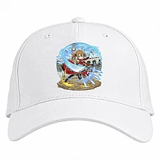 Baseball cap with Print Sword Art Online Fighter Master - white