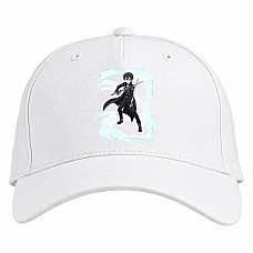 Baseball cap with Print Sword Art Online Kirito Fighter - white