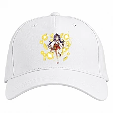 Baseball cap with Print Sword Art Online Print Girl Fighter - white