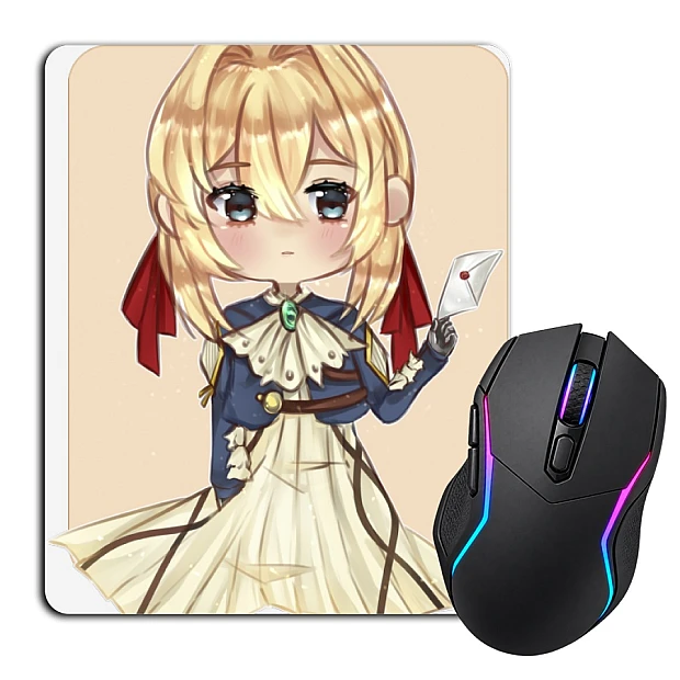 Mouse pad with print Violet Evergarden Cute Girl
