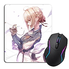 Mouse pad with print Violet Evergarden With Letters